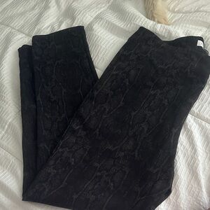 Calvin Klein Black Textured Leggings